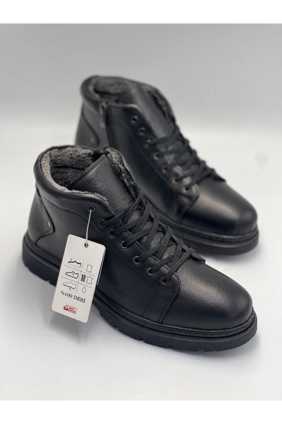 GÜLERSHOES Piele autentică garantată cu blană în interior, impermeabilă, cu talpă anti-alunecare, cizme de mărime 40-41-42-43-44