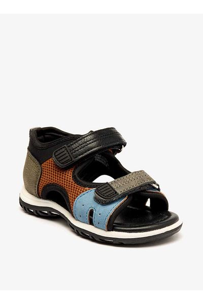 Barefeet Panelled Sandals with Hook and Loop Closure