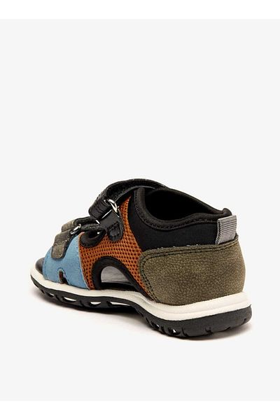 Barefeet Panelled Sandals with Hook and Loop Closure