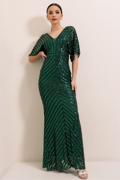 By Saygı Μακρύ φόρεμα Ottoban με επένδυση από πούλιες