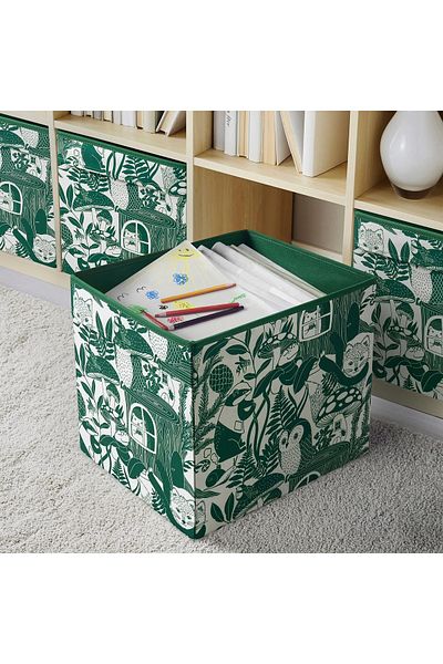 IKEA Green-White Box - 33X38X33 cm