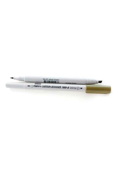 ADEL OYUNCAK Marvy 1900b-s/27 Olive Brown Graphic Marker Pen