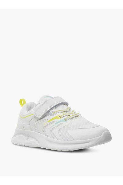 Dash Panelled Sneakers with Hook and Loop Closure