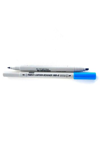 ADEL OYUNCAK Marvy 1900b-s/10 Light Blue Graphic Marker Pen