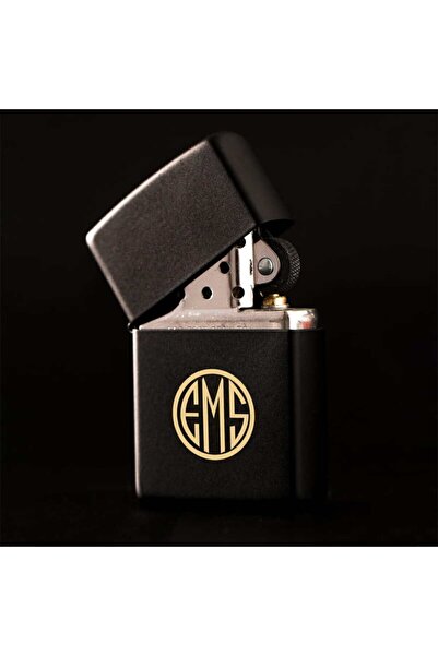 Mio Life Kişiye Özel Isimli Siyah Metal Çakmak