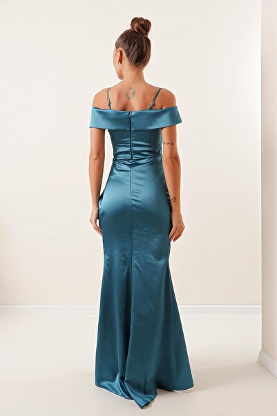 By Saygı Lodní sukně s podšívkou, dlouhé saténové šaty