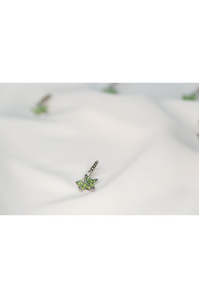 CYB STUDİO Green Star Stainless Steel Charm