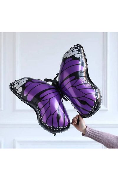 Çemrek Süs Parti Purple Butterfly Foil Balloon 65 cm
