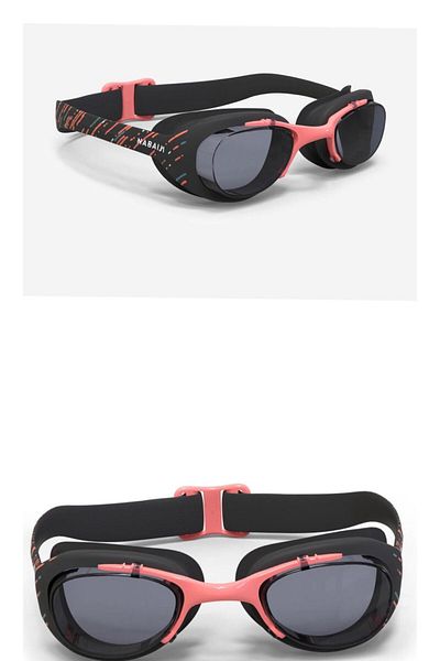 Nabaiji Decathlon Pink Patterned Swimming Goggles - Anti-Fog, Adjustable, Teen and Adult