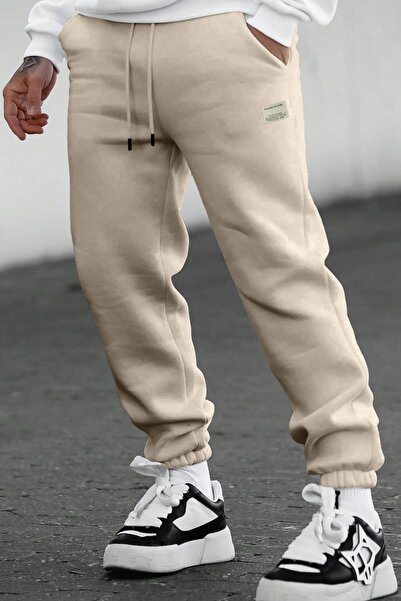 GHASSY CO. Ghassy Co. Erkek Armalı Günlük Rahat İçi Şardonlu Üç İplik Paça Lastikli Jogger Eşofman Altı