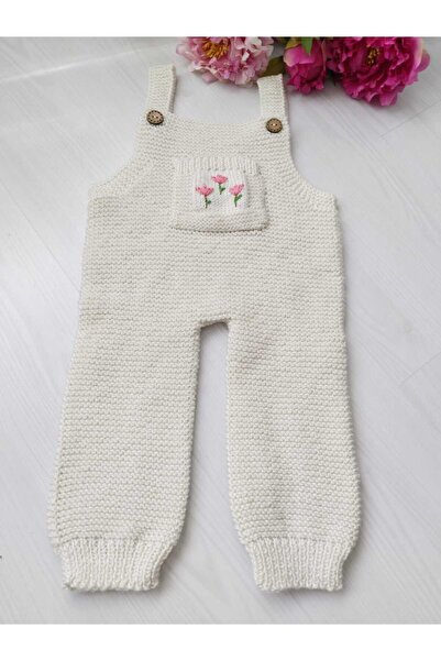 8 Ekim Tasarım Atölyesi Handmade Knitted Baby Girl Romper Dress - Special and Elegant