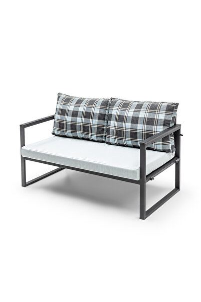 Gaga Mobilya Bahçe,balkon,cafe -metal Koltuk Kanepe ,bahçe Mobilyası (128cm) ...