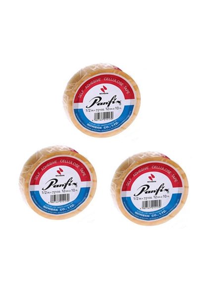 Panfix PANFIX Cellophane Tape - 12 mm*10 m, 3 Pieces