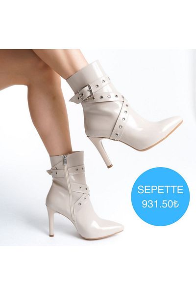 MODA MHS ΓΥΝΑΙΚΕΙΑ ΜΠΟΤΑΚΙΑ ΜΕ ΛΕΠΤΟΜΕΡΗ ΖΩΝΗ ΜΕ ΦΕΡΜΟΥΑΡ