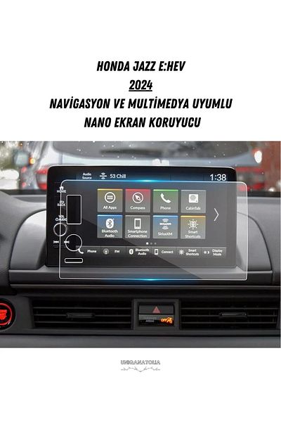 UniqAnatolia Honda Jazz E:Hev 2024 Navigation and Multimedia Compatible Nano Screen Protector