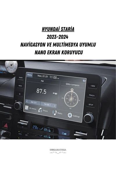 UniqAnatolia Hyundai Staria 2023-2024 Navigation and Multimedia Compatible Nano Screen Protector