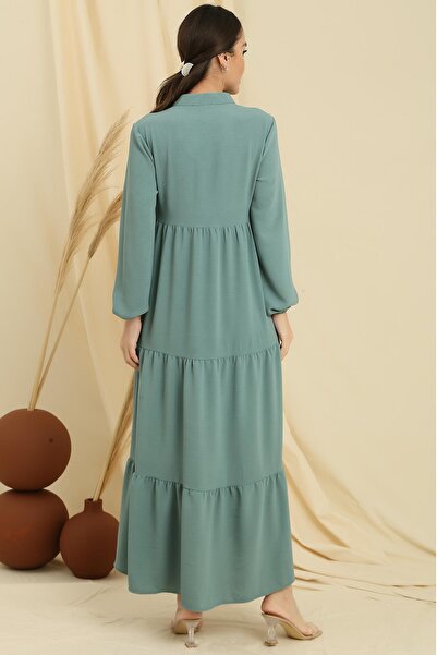 By Saygı Dlouhé hidžábové šaty se šněrováním