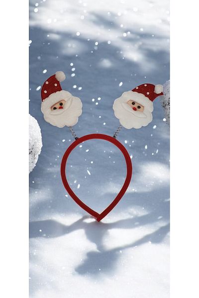 merni Cute Santa Claus Shaped New Year's Crown. (Suitable for Adult and Children)