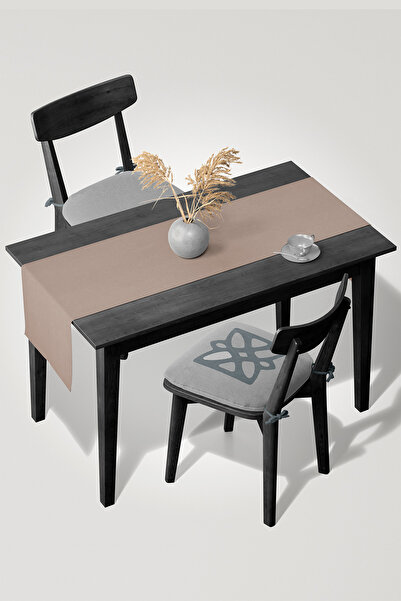 MARİTSA Runner texturat din catifea bej - Husă fără încurcături și fără riduri