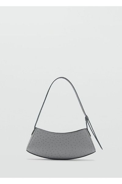 MANGO Woman Ovale Tasche mit Struktur