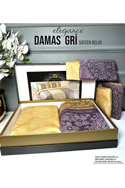 Taç TAÇ DELUX SATEN ÇİFT KİŞİLİK NEVRESİM TAKIMI 200x220cm