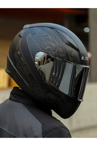 LS2 RAPID 2 CRYPT MAT SİYAH KASK