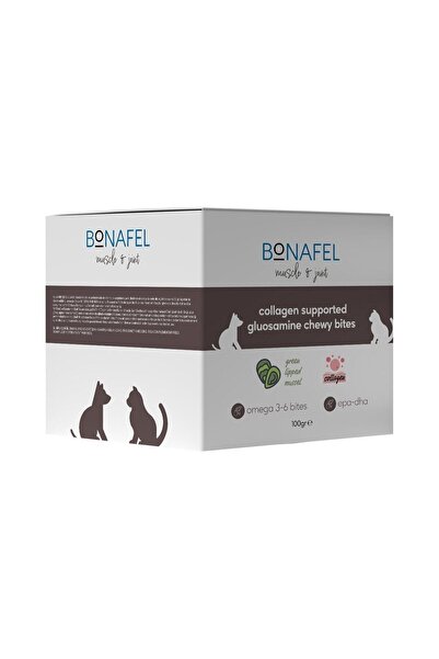 Bonafel Kedi Ve Köpekler Için Eklem Sağlığı Çiğneme Tableti 100 gr (50 TABLET) - Collagen, Omega 3 Ve 6