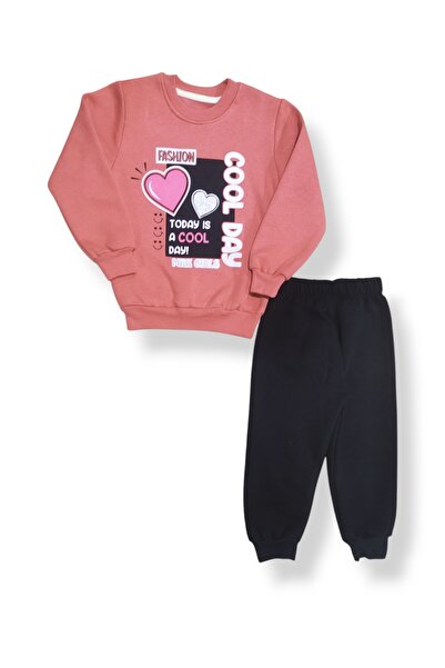 VALERY Cool Day Children's Tracksuit Set with 3 Thread Winter Shadon Fleece I...