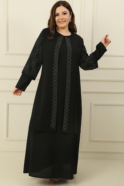 By Saygı Set 2 piese crep brodat cu piatră