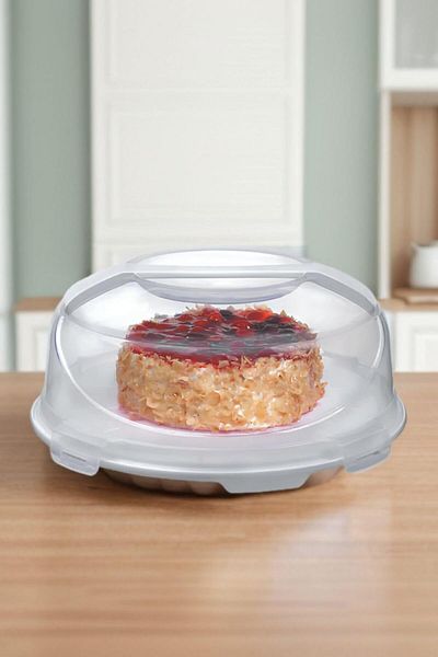 STOREMAX Bystoreby Home Cake Dish & Pie Dish Cake Dish with Locking Lid 7 Liter Cream Cream Newdesing 646