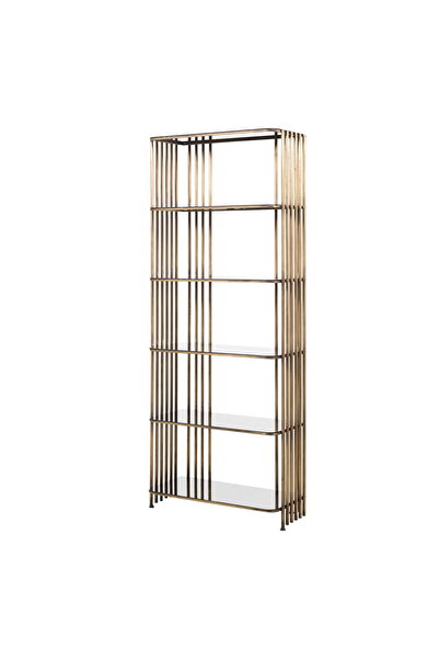 MUVA Concept Cerina Modern Metal Gold Kitaplık Vitrin