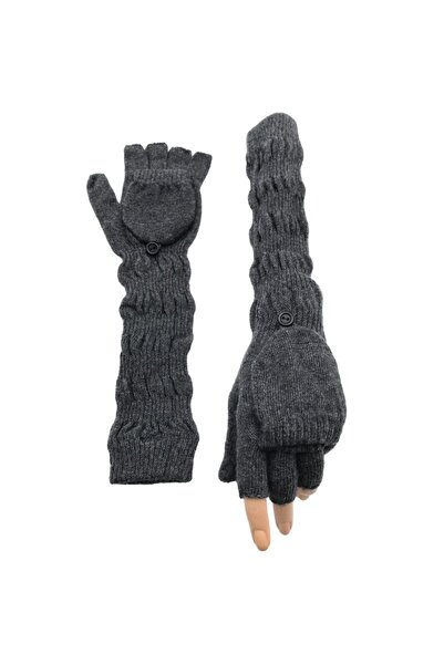 AXE SPORTSWEAR Tricotaj de iarnă Mănuși Mănuși - Degetul mare închis, decupat pe patru degete, capac cu butoane fără degete