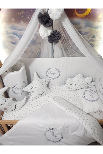 Baby Clime 70x130 Nakışlı Bebek Uyku Seti Isimli - Lüks Cibinlik Ve Aparat - ...