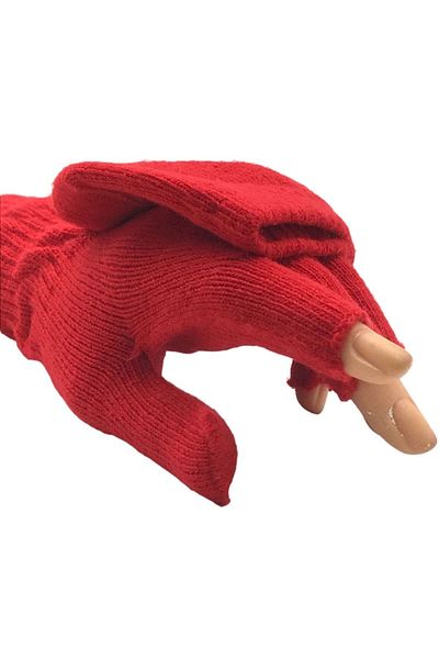 AXE SPORTSWEAR Winter Knitwear Gloves Glove - Big Toe Closed, Four Finger Cutout, Fingerless Button Cap