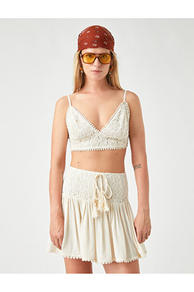 Koton Μπουστάκι πλεκτό με βελονάκι