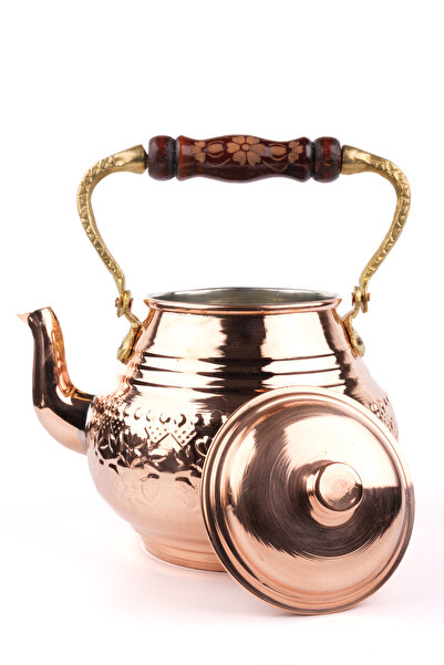 Zinnun Bakır Tek Alt Çaydanlık 2 lt