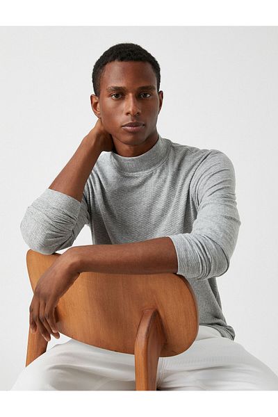 Koton Basic Sweater Half Turtleneck