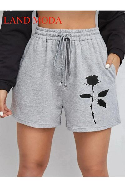 LAND MODA gir - Unisex εμπριμέ σορτς