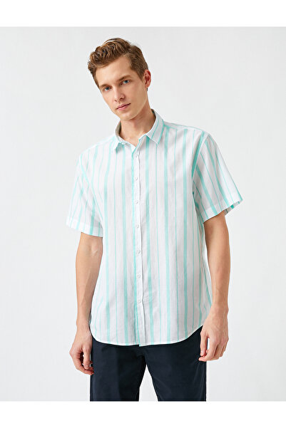 Koton Καλοκαιρινό κοντομάνικο ριγέ πουκάμισο