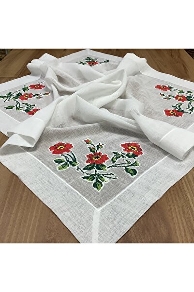 OYA home Kaneviçeli Kare Örtü- 100*100 cm