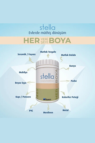 Bianca Stella Su Bazlı Saf Akrilik Boya