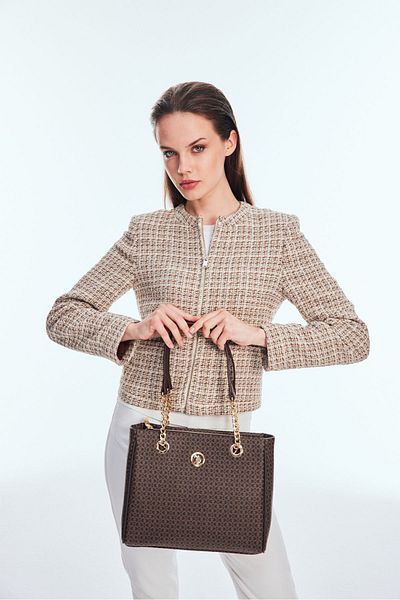 U.S. Polo Assn. Geantă de umăr maro pentru femei Us3006 Exclusiv online