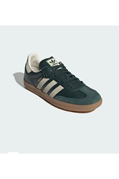 adidas ADİDAS SAMBA OG Shadow Green  Cream White  Gold Metallic