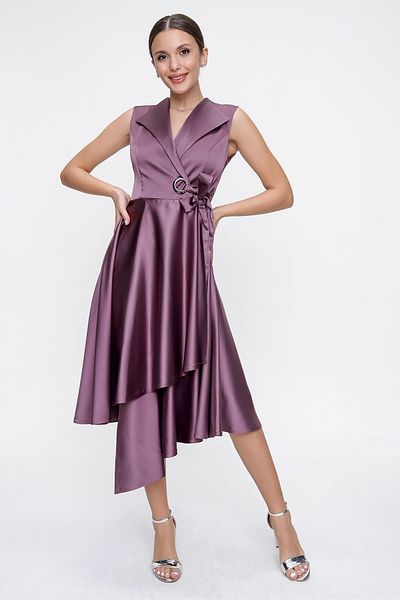By Saygı Rochie din satin cu dantelă