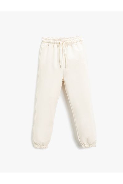 Koton Basic-Jogger-Jogginghose mit gebundener Taille