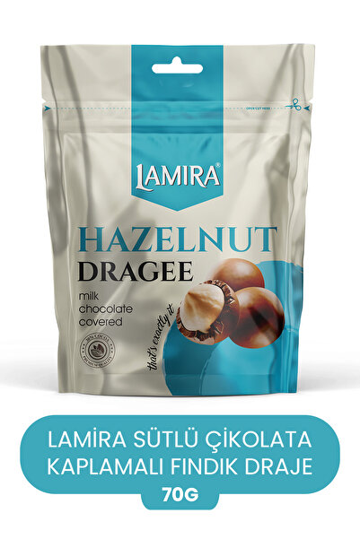 LAMİRA لاميرا شوكولاتة الحليب المغطاة بالبندق 70 جرام