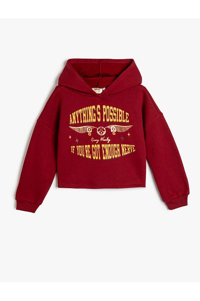 Koton Harry Potter Hooded Sweat Licensed Long Sleeve Hoodie