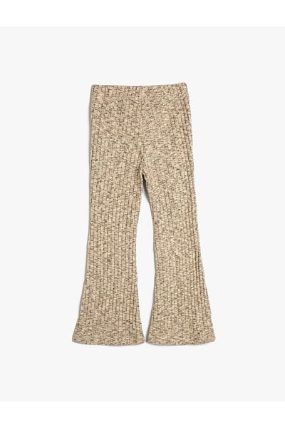 Koton Pantaloni de sport cu picior spaniol, elastic în talie cu nervuri