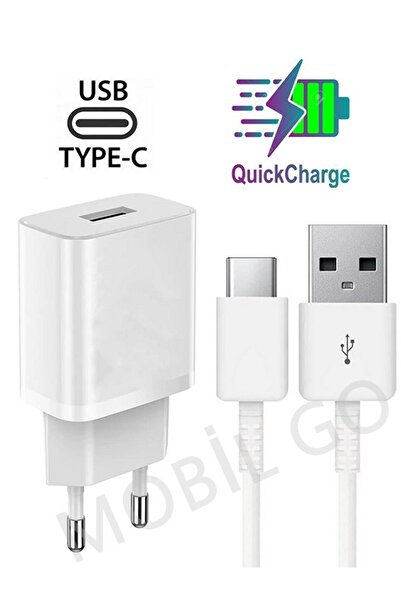 MOBİL GO Xiaomi Redmi Note 6/ 7/ 8/9 Pro 9t 9se Uyumlu Hızlı Şarj Aleti Type C Hızlı Şarj Aleti
