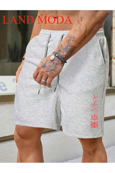 LAND MODA gir - Unisex εμπριμέ σορτς